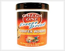 OmegaOne Freeze-Dried Nutri-Treats Tubifex Worms